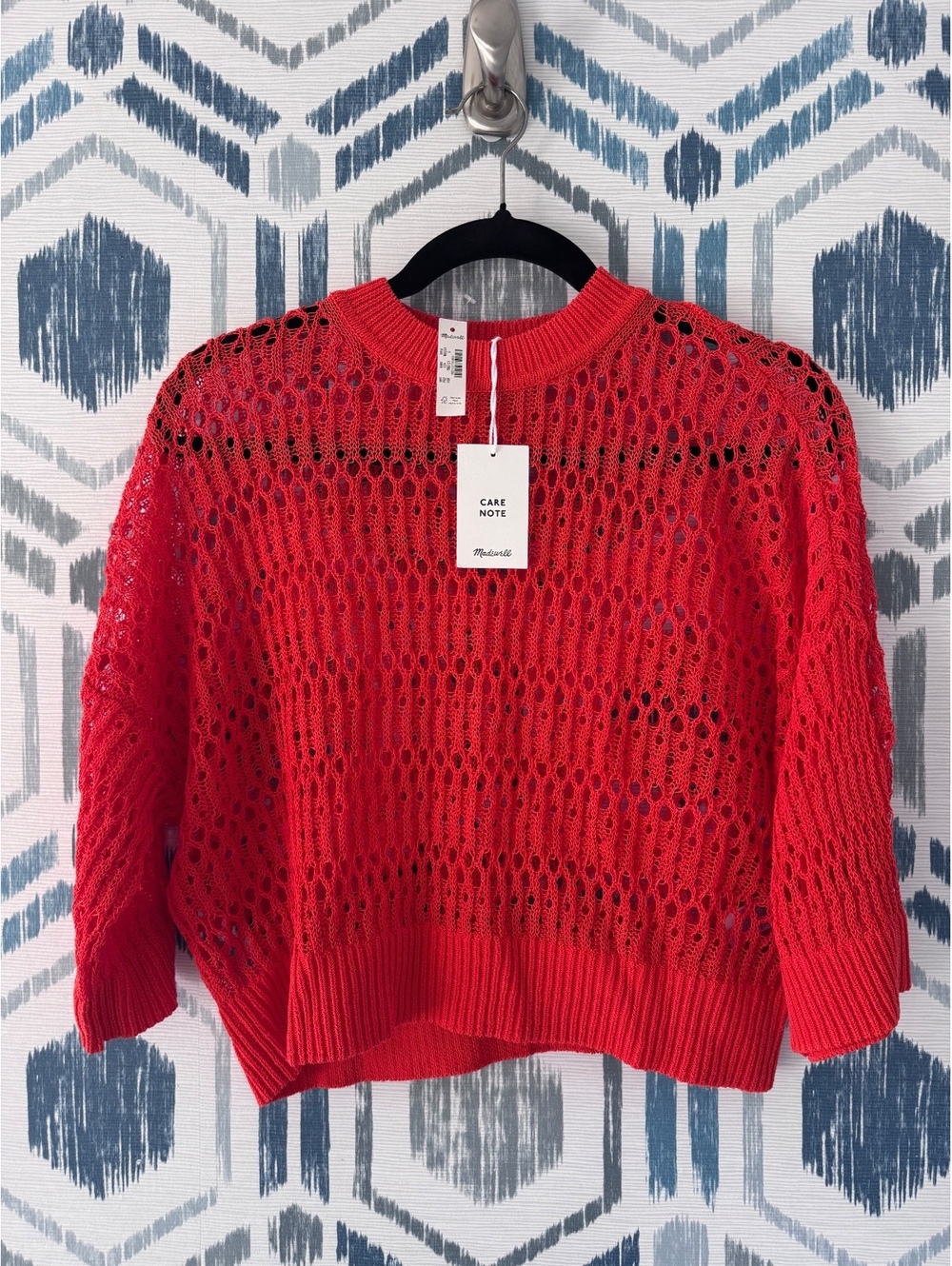 NWT Madewell Open Knit Crop